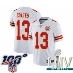 Exceptional 2020 Super Bowl LIV Kansas City Chiefs #13 Sammie Coates White Vapor Untouchable Limited Player Football Jersey