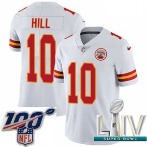 Superior 2020 Super Bowl LIV Nike Kansas City Chiefs #10 Tyreek Hill White Vapor Untouchable Limited Player NFL Jersey