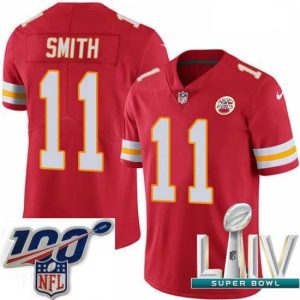 Marvelous 2020 Super Bowl LIV Nike Kansas City Chiefs #11 Alex Smith Red Team Color Vapor Untouchable Limited Player NFL Jersey