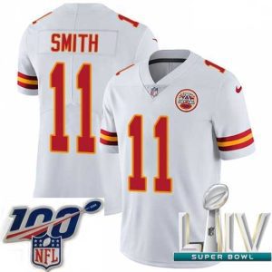 Finest 2020 Super Bowl LIV Nike Kansas City Chiefs #11 Alex Smith White Vapor Untouchable Limited Player NFL Jersey
