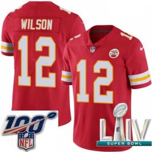 Superb 2020 Super Bowl LIV Nike Kansas City Chiefs #12 Albert Wilson Red Team Color Vapor Untouchable Limited Player NFL Jersey