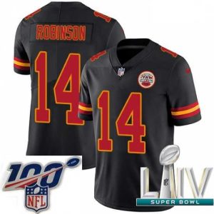 Gorgeous 2020 Super Bowl LIV Nike Kansas City Chiefs #14 Demarcus Robinson Limited Black Rush Vapor Untouchable NFL Jersey
