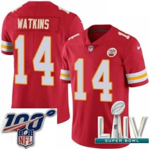 Gorgeous 2020 Super Bowl LIV Nike Kansas City Chiefs #14 Sammy Watkins Red Team Color Vapor Untouchable Limited Player NFL Jersey