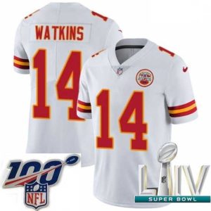 Marvelous 2020 Super Bowl LIV Nike Kansas City Chiefs #14 Sammy Watkins White Vapor Untouchable Limited Player NFL Jersey