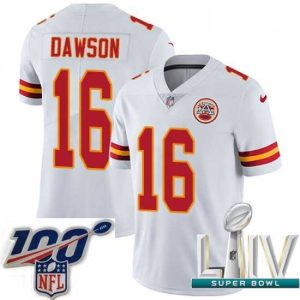 Superb 2020 Super Bowl LIV Nike Kansas City Chiefs #16 Len Dawson White Vapor Untouchable Limited Player NFL Jersey