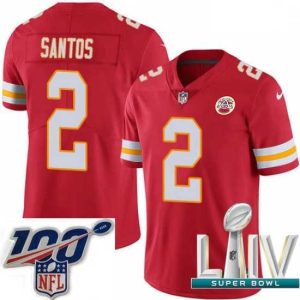 Superb 2020 Super Bowl LIV Nike Kansas City Chiefs #2 Cairo Santos Red Team Color Vapor Untouchable Limited Player NFL Jersey