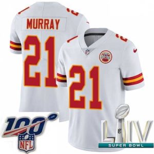 Exceptional 2020 Super Bowl LIV Nike Kansas City Chiefs #21 Eric Murray White Vapor Untouchable Limited Player NFL Jersey