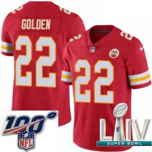 Exquisite 2020 Super Bowl LIV Nike Kansas City Chiefs #22 Robert Golden Red Team Color Vapor Untouchable Limited Player NFL Jersey