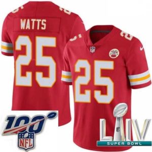 Premium 2020 Super Bowl LIV Nike Kansas City Chiefs #25 Armani Watts Red Team Color Vapor Untouchable Limited Player NFL Jersey