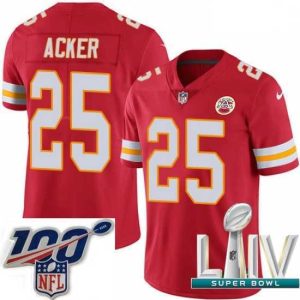 Premium 2020 Super Bowl LIV Nike Kansas City Chiefs #25 Kenneth Acker Red Team Color Vapor Untouchable Limited Player NFL Jersey