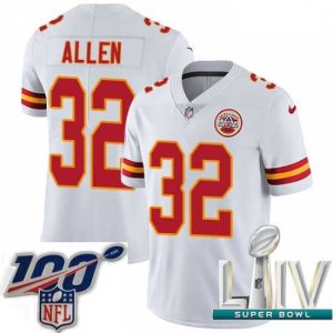Superior 2020 Super Bowl LIV Nike Kansas City Chiefs #32 Marcus Allen White Vapor Untouchable Limited Player NFL Jersey