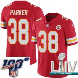 Gorgeous 2020 Super Bowl LIV Nike Kansas City Chiefs #38 Ron Parker Red Team Color Vapor Untouchable Limited Player NFL Jersey