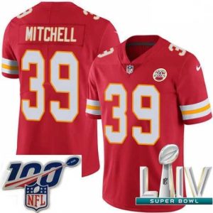 Marvelous 2020 Super Bowl LIV Nike Kansas City Chiefs #39 Terrance Mitchell Red Team Color Vapor Untouchable Limited Player NFL Jersey