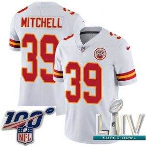 Exceptional 2020 Super Bowl LIV Nike Kansas City Chiefs #39 Terrance Mitchell White Vapor Untouchable Limited Player NFL Jersey
