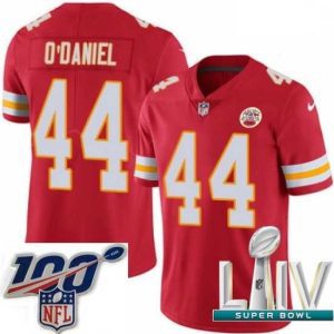Exceptional 2020 Super Bowl LIV Nike Kansas City Chiefs #44 Dorian O'Daniel Red Team Color Vapor Untouchable Limited Player NFL Jersey