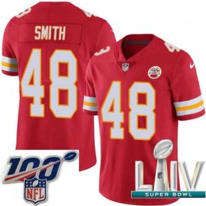 Marvelous 2020 Super Bowl LIV Nike Kansas City Chiefs #48 Terrance Smith Red Team Color Vapor Untouchable Limited Player NFL Jersey