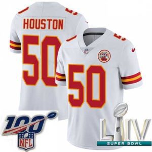 Premium 2020 Super Bowl LIV Nike Kansas City Chiefs #50 Justin Houston White Vapor Untouchable Limited Player NFL Jersey