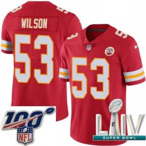 Finest 2020 Super Bowl LIV Nike Kansas City Chiefs #53 Ramik Wilson Red Team Color Vapor Untouchable Limited Player NFL Jersey