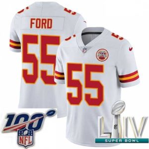 High quality 2020 Super Bowl LIV Nike Kansas City Chiefs #55 Dee Ford White Vapor Untouchable Limited Player NFL Jersey