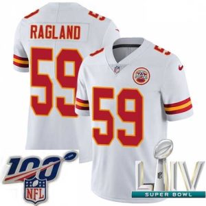Superior 2020 Super Bowl LIV Nike Kansas City Chiefs #59 Reggie Ragland White Vapor Untouchable Limited Player NFL Jersey