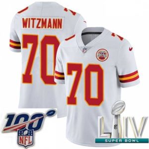 High quality 2020 Super Bowl LIV Nike Kansas City Chiefs #70 Bryan Witzmann White Vapor Untouchable Limited Player NFL Jersey