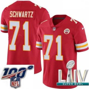 Premium 2020 Super Bowl LIV Nike Kansas City Chiefs #71 Mitchell Schwartz Red Team Color Vapor Untouchable Limited Player NFL Jersey