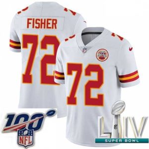 Premium 2020 Super Bowl LIV Nike Kansas City Chiefs #72 Eric Fisher White Vapor Untouchable Limited Player NFL Jersey