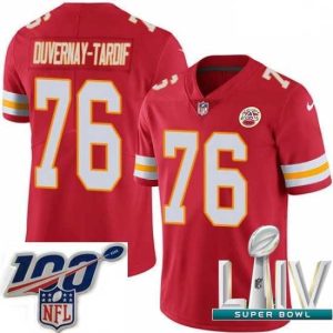 Premium 2020 Super Bowl LIV Nike Kansas City Chiefs #76 Laurent Duvernay-Tardif Red Team Color Vapor Untouchable Limited Player NFL Jersey