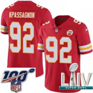 Marvelous 2020 Super Bowl LIV Nike Kansas City Chiefs #92 Tanoh Kpassagnon Red Team Color Vapor Untouchable Limited Player NFL Jersey