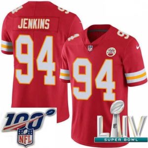 Superior 2020 Super Bowl LIV Nike Kansas City Chiefs #94 Jarvis Jenkins Red Team Color Vapor Untouchable Limited Player NFL Jersey