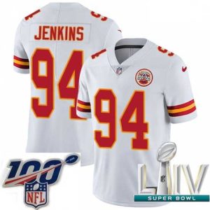 Superb 2020 Super Bowl LIV Nike Kansas City Chiefs #94 Jarvis Jenkins White Vapor Untouchable Limited Player NFL Jersey