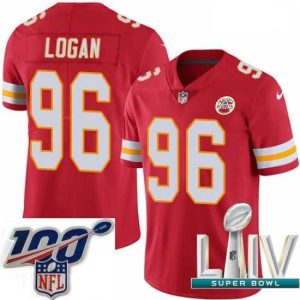 High quality 2020 Super Bowl LIV Nike Kansas City Chiefs #96 Bennie Logan Red Team Color Vapor Untouchable Limited Player NFL Jersey