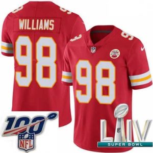 Exquisite 2020 Super Bowl LIV Nike Kansas City Chiefs #98 Xavier Williams Red Team Color Vapor Untouchable Limited Player NFL Jersey