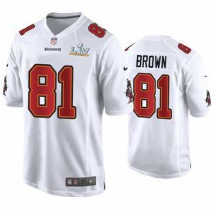 Premium Antonio Brown Buccaneers White Super Bowl Lv Game Fashion Jersey