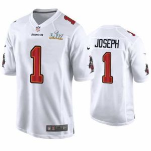 Exquisite Greg Joseph Buccaneers White Super Bowl Lv Game Fashion Jersey