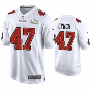 High quality John Lynch Buccaneers White Super Bowl Lv Game Fashion Jersey