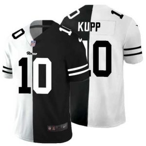 Marvelous Los Angeles Rams 10 Cooper Kupp Black V White Peace Split Nike Vapor Untouchable Limited NFL Jersey