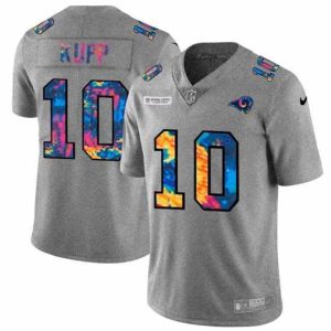Superior Los Angeles Rams 10 Cooper Kupp Nike Multi Color 2020 NFL Crucial Catch NFL Jersey Greyheather