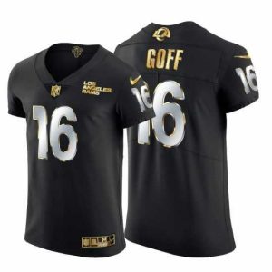 Superior Los Angeles Rams 16 Jared Goff Nike Black Edition Vapor Untouchable Elite NFL Jersey