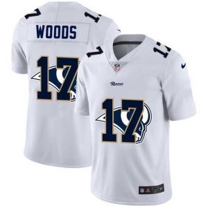 Exceptional Los Angeles Rams 17 Robert Woods White Nike Team Logo Dual Overlap Limited NFL Jersey
