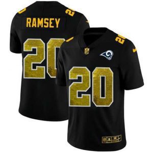 Finest Los Angeles Rams 20 Jalen Los Angeles Ramsey Black Nike Golden Sequin Vapor Limited NFL Jersey