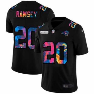 Exceptional Los Angeles Rams 20 Jalen Los Angeles Ramsey Nike Multi Color Black 2020 NFL Crucial Catch Vapor Untouchable Limited Jersey