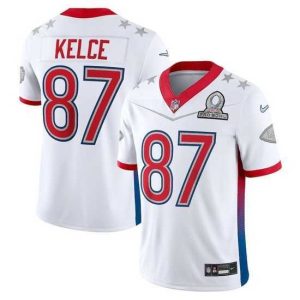 Premium 2022 NFL Pro Bowl Kansas City Chiefs 87 Travis Kelce AFC White Jersey