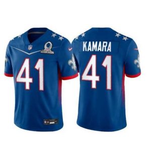 Superior 2022 NFL Pro Bowl New Orleans Saints 41 Alvin Kamara NFC Blue Jersey