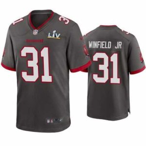 Outstanding Antoine Winfield Jr. Buccaneers Pewter Super Bowl Lv Game Jersey