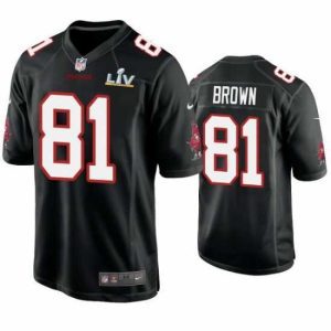 Exquisite Antonio Brown Buccaneers Black Super Bowl Lv Game Fashion Jersey