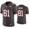 Exceptional Antonio Brown Buccaneers Pewter Super Bowl Lv Vapor Limited Jersey 3 Men Antonio Brown Buccaneers Pewter Super Bowl Lv Vapor Limited Jersey 778768 22760 550X550