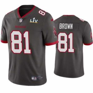 Exceptional Antonio Brown Buccaneers Pewter Super Bowl Lv Vapor Limited Jersey
