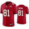 Men Antonio Brown Buccaneers Red Super Bowl Lv Vapor Limited Jersey 778770 22760 550X550