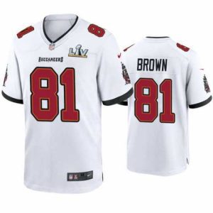Marvelous Antonio Brown Buccaneers White Super Bowl Lv Game Jersey